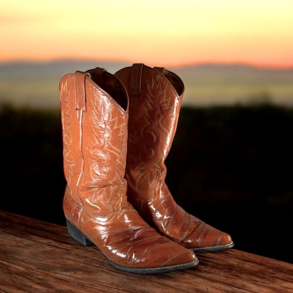 Je-Ver Men’s Cowboy Boots - Picture 3 of 16